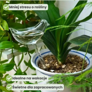 Ptaszek Nawadniacz – rośliny zawsze idealnie podlane (zestaw 5 sztuk)